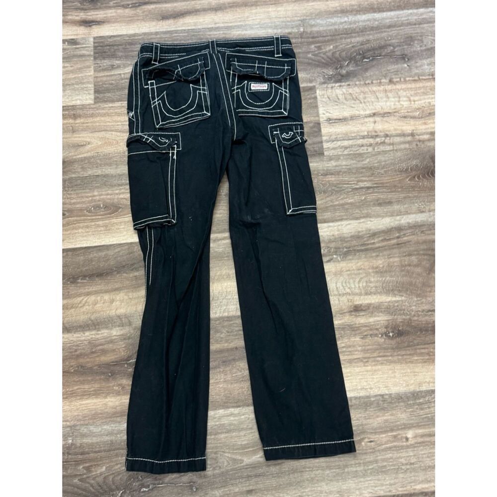 True Religion Military Black Cargo Pants Women’s 29 - Picture 4 of 7